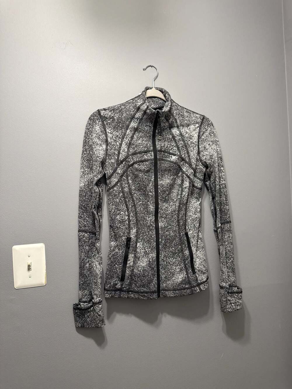 Lululemon Define Jacket Luon Speckled Gray Heathered Black